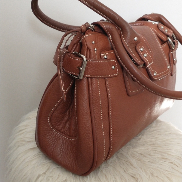 NWT Tignanello Brown Leather Handbag - Picture 4 of 12